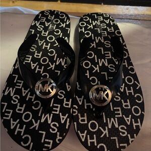 Michael Kors Black and White Sandals